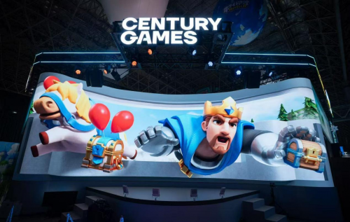 Century Games展台播出的《Kingshot》裸眼3D宣传视频